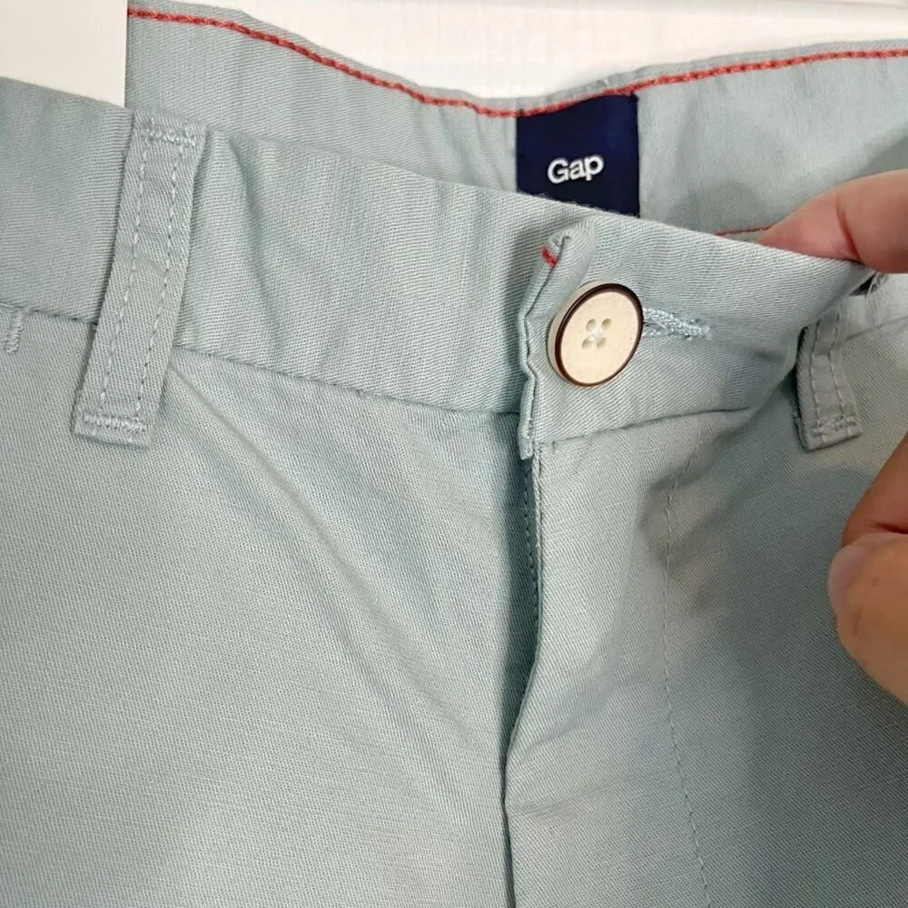 Gap Outlet NWT Slub High Rise Linen/Cotton Pocket Relaxed Fit Khaki Chino Pants
